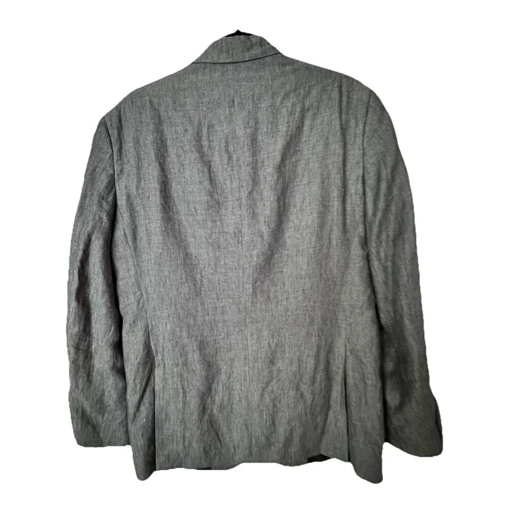 Tommy Hilfiger Men's Blue 100% Linen 2 Button Lined Sport Coat‎ Blazer Sz 38R